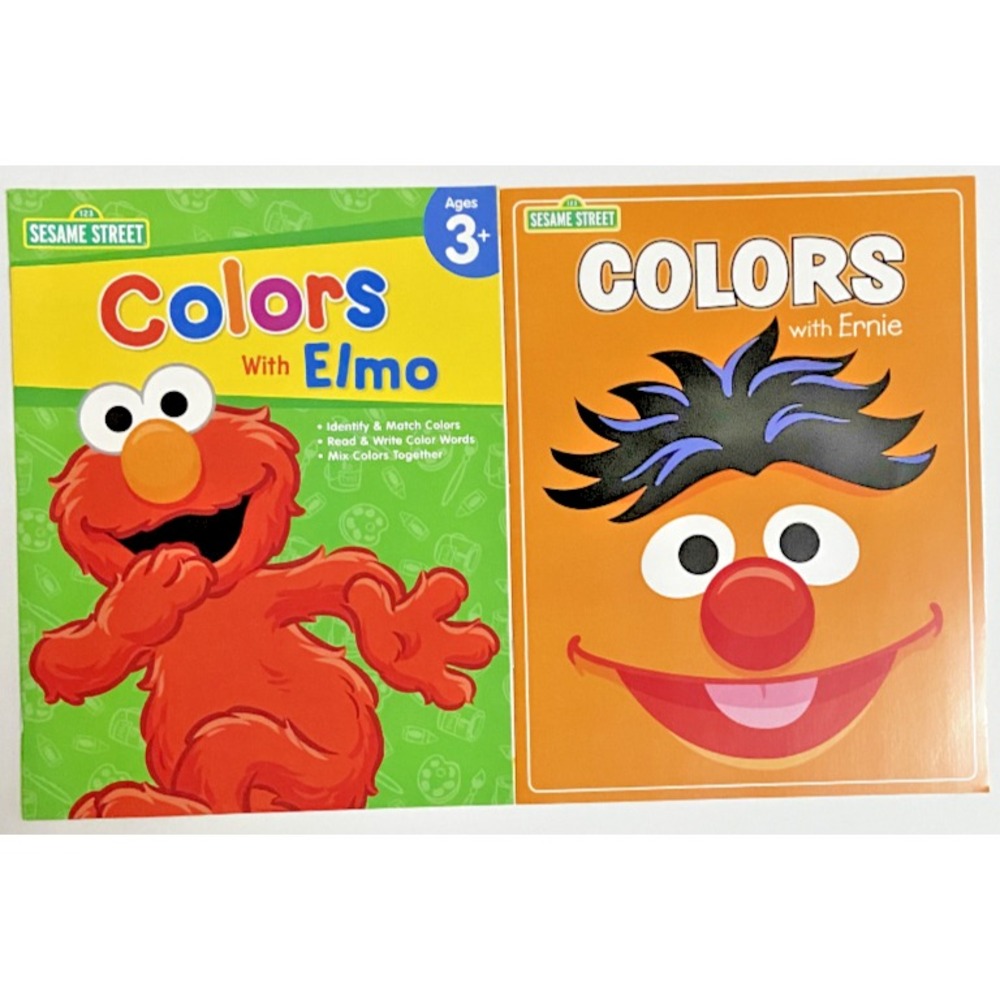 Sesame Street COLORS‎ With Elmo & Ernie Learning Paperback Workbooks